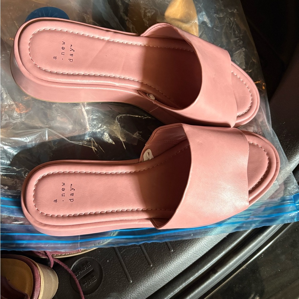 A New Day Women's Mauve Slide Sandals